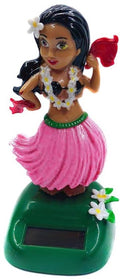 Hawaiian Hula Meisje - Zonne-energie Dashboard Decoratie - Kleurvol en Leuk