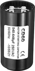 Motorstartcondensator, 540-648uF/Mfd 250 VAC 50/60 Hz CD60 startcondensator, motor startcondensator voor elektromotor, start in bedrijf