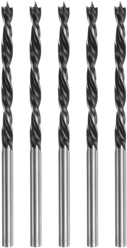 Houtboor Set - 5-delige Boorboorset 3,5 mm voor Timmerman met Brad-Punt