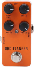 Flanger Pedal, Pure Signal True Bypass Bass True Bypass Flanger Pedal met True Bypass DC9V voor Elektrische Gitaar Bas