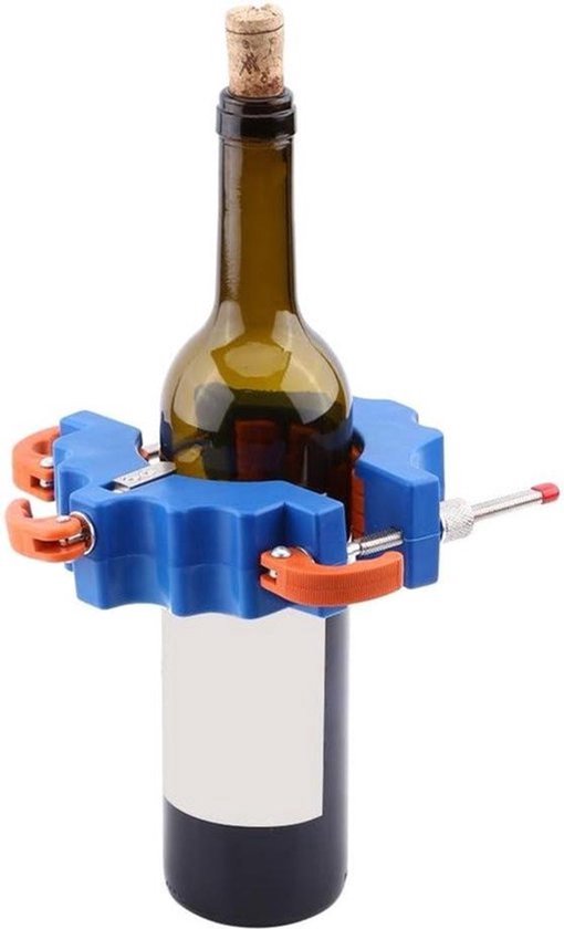 Flessensnijder Glassnijder - Snijgereedschap voor het Ambachtelijk Maken van Glas, Bier- en Wijnflessen (Blauw)