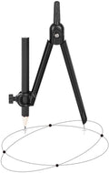 Passer voor tekenen – grote houten passer voor technisch tekenen, geometrische passer, leren markers, veter passer voor het tekenen van cirkels, voor geometrie, tekenen en tekenen