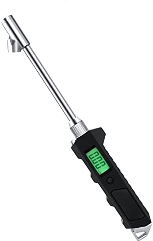 Digitale Bandenspanningsmeter Bandenspanningsmeter en Pomp 230 Achtergrondverlichting Digitaal Display RV Heavy Duty Dubbele Kop Draaibare Klep met LED Zaklamp voor Auto Vrachtwagen Motorfiets