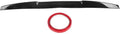 Universal Rubber Achterspoiler - Luxe Aerodynamische Auto Accessoire Zwart