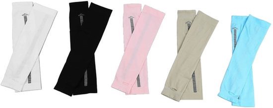 5 Paar UV-bescherming Armmouwen Armwarmers Armwarmers Armwarmers UPF 50+ Antislip Anti-UV Hardlopen Fietsen voor Dames Heren