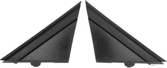 Autodeurspiegelvlagafdekking, 1 paar deurspiegelvlagafdekkingen, compatibel met 500 2012-2017, 1SH17KX7AA links rechts zwarte decoratie vervangende buitenspiegel driehoekige afwerking