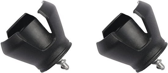 Golfbal opraper - Golf accessoire - 3-Prong Zuignap - Zwart - Ball retriever - Handig gereedschap - Zuignap - Geschikt voor alle golfliefhebbers - Zwarte versie - 2 Stuks Golfbal Opraper Zuiger Grijper Klauwbal Golf Accessoire (Kleur: Zwart)