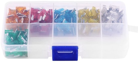 Automotive Blade Fuse Kit, 120 stuks 5A-30A Assortiment Micro Mini Blade Fuse Set Vervanging voor Auto Truck SUV