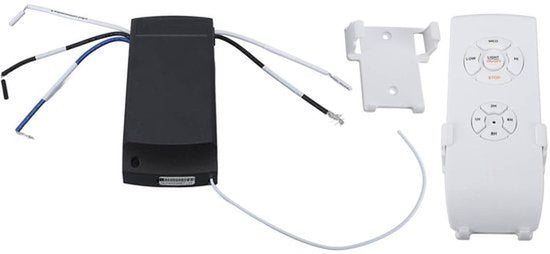 Universele plafondventilator afstandsbediening set, 3 in 1 snelheid, licht en timing draadloze afstandsbediening en ontvanger voor plafondventilator lamp,