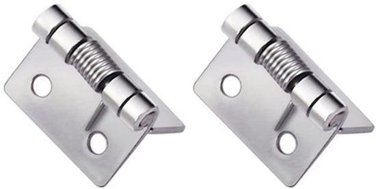 stuks zelfsluitende veerscharnieren, roestvrijstalen veerdeurscharnieren, automatisch vergrendelende scharnieren voor gebruik binnenshuis in residentiële en commerciële bouwprojecten (25×32×1,5 mm)
