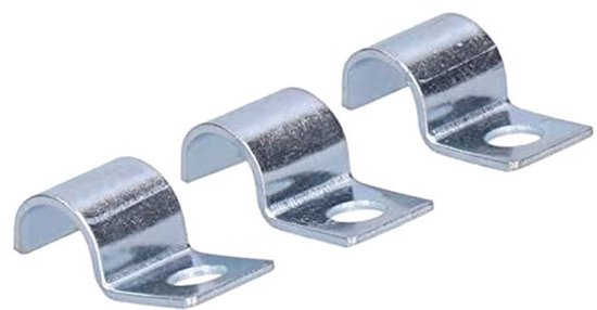 20PCS Clamp Beugel 304 RVS Enkelvoudig Gat Vervangingsbeugel voor Rubberringen, Stalen Buizen (8mm)