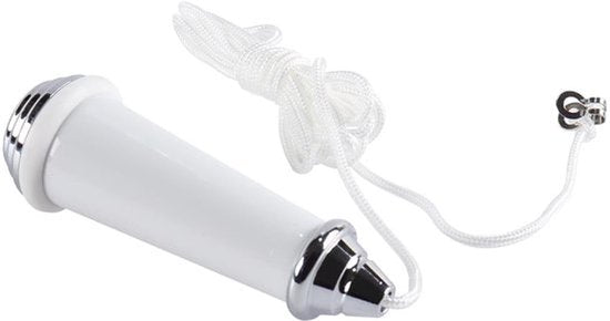 Trekkoord lichtschakelaar met 150CM trekkoord chroom afwerking porselein trekkoord einde blind koord handvat