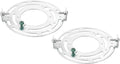 110mm Universele Lampenhouder - Bevestigingsbeugel - Set van 2 Lichte Kruzijnen - Ronde Plafondplaat voor Wandlamp, Plafondlamp, Chandelier