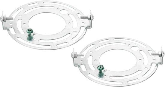 110mm Universele Lampenhouder - Bevestigingsbeugel - Set van 2 Lichte Kruzijnen - Ronde Plafondplaat voor Wandlamp, Plafondlamp, Chandelier