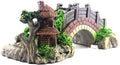 Nep Aquarium Waterbrug Ornament Beeldje Miniatuur Fairy Tuin Home Decor Brug Aquarium Vissen Tank Decor - Waterbrug - Decoratief - Geschikt voor Vissen Tank - Blauw Model.