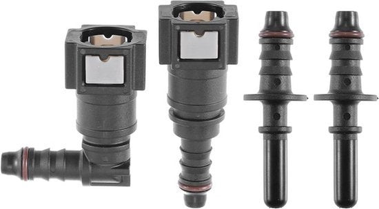 2 Set Brandstofleiding Slang Ontkoppelingsconnector - 5/16 inch 7.89mm naar 5/16 inch 8mm - Auto Accessoires.