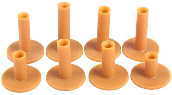 Sport Golf Tees Rubber voor Oefenmat 8 stuks Driving Range T-stuk Oefenbalhouders Binnen/Buiten/Achtertuin/Thuis-Tee Practice