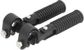 25 mm/1 inch snelweg motorfiets voetsteun, opvouwbare motorfiets voetsteunen, paar klem voetsteunhouders voor 1 inch motorfiets crash bar bescherming met 25 mm snelweg bescherming