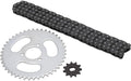 Voor- en achtertandwielkettingset T8F Stalen vervangende tandwielketting voor aangepaste karts, ATV's, minimotoren, hoogwaardige tandwielkettingset