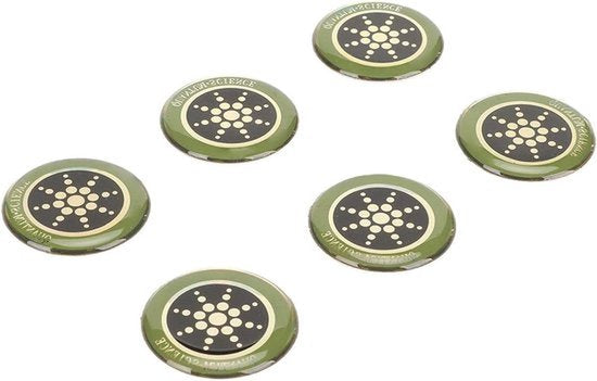 Bescherming tegen negatieve ionen - EMF stralingsbeschermingssticker - 6 stuks - Zilver - Stickers voor mobiele telefoons en laptops - Geschikt voor alle modellen - Stralingsbescherming met mineralen.