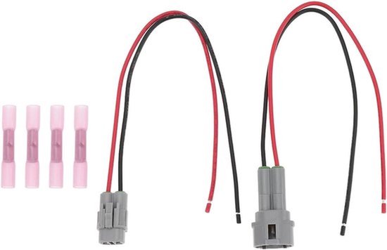 Connector Set - Vrouwelijke Mannelijke Plug - 2-Pin - Geschikt voor Auto Motor 1 Set 2-Pin Pre-Wired Vrouwelijke & Mannelijke Connector Plug 6180-2321