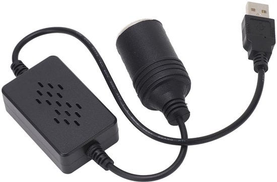 12V 3A Auto-sigarettenaansteker-stroomadapter met Schakelaar - AC Naar DC-converter, 12V Autolader, 8 DC-connectoren (USB)