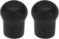 2 stuks PVC Beschermkap voor Hengel Butt Cap Geschikt voor Hengelbouw Reparaties Doe-Het-Zelf Hengel Eind Zwart 45.5x35mm