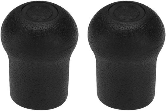 2 stuks PVC Beschermkap voor Hengel Butt Cap Geschikt voor Hengelbouw Reparaties Doe-Het-Zelf Hengel Eind Zwart 45.5x35mm