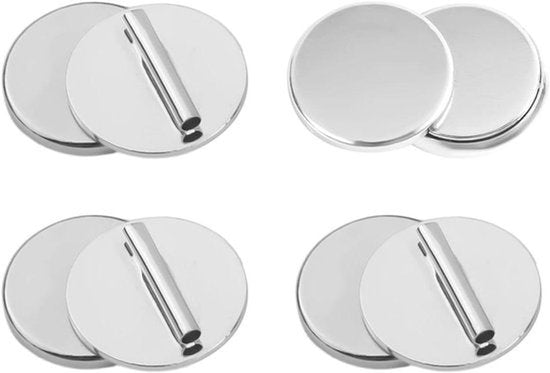 Magnetische Pin Broche Omzetters 4 Paar - Kleding Sluitingen - Hijab Sjaals - Dunne Stof