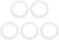 5 stuks 2 inch Hot Tub O-ring pakkingen 711-4030B OD75xID53xT5mm Compatibel met Balboa Compatibel met Gecko