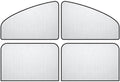 Auto Zonnescherm Zijraam Privacy Scherm Auto Raam Blackout Zonbescherming Magnetisch Gordijn UV Bescherming Zilver