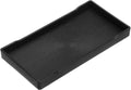Zwarte Mini Dienblad, 10x20cm, Rechthoekig Plastic Houten Dienblad, Decoratief Ottoman Dienblad voor Ontbijt, Keuken, Badkamer