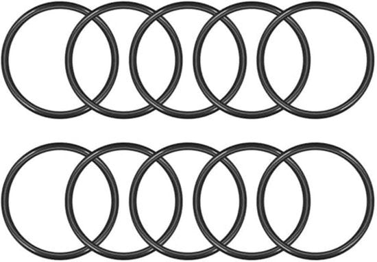 Verpakking van 10 Nitrile Rubber O-Ringen, 55mm Buitendiameter, 45mm Binnendiameter, 5mm Breed, Rubber Washers, Spacers, O-Ringen, Seal Kit, Metrische Seal