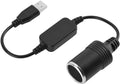 Converter, USB A Plug naar 12V Sigarettenaansteker Plug, Converter voor GPS Dashcam