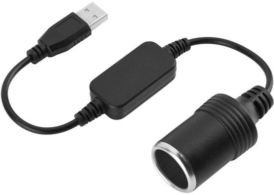 5V USB Mannelijk naar 12V Auto Sigarettenaansteker Vrouwelijk Sigarettenaansteker voor Auto Sigarettenaansteker Rij Recorder, Auto Oplader en Andere Auto Elektronische Apparaten