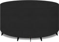 Tuintafelhoes-Tuinstoelhoes-Beschermhoes Tuinmeubel-Tuinset Hoes Tuintafel Rond tuinhoes 210D Oxford-stof Waterdicht Winddicht UV-bestendig 130cm x 71cm