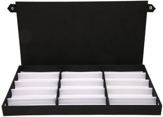 Zonnebril Organizer, 15 Rasters Meerdere Zonnebril Display Dozen voor Vrouwen, Mannen, Unieke Zonnebril Doos Sieraden Collectie Doos voor Zonnebrillen, Horloges, Armbanden, Oorbellen,