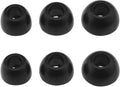 Pack van 6 Memory Foam Oordopjes voor JBL Live Pro 2 TWS - Vervangende Hoofdtelefoon (Zwart)