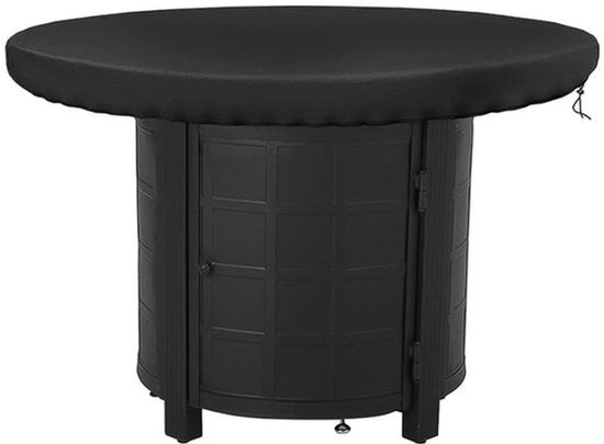 Zwarte Brandplaat Deksel - Ronde Waterdichte Grillplaat Bescherming - 100cm Diameter