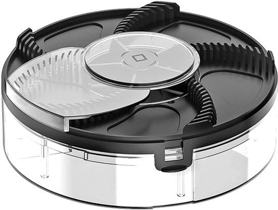 Elektrische Vliegval, Volledig Automatische Oplaadbare USB Slimme Vliegval, 400mAh Batterij, 16x16x5cm, Inclusief Twee Pakketten Vlieg Aantrekker voor Thuis/Keuken/Restaurant/Boerderij/Tuin