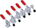 5 stuks Kniehendelspanners voor horizontale verstelling, snelspanner, metalen knevelklem - 227 kg draagvermogen