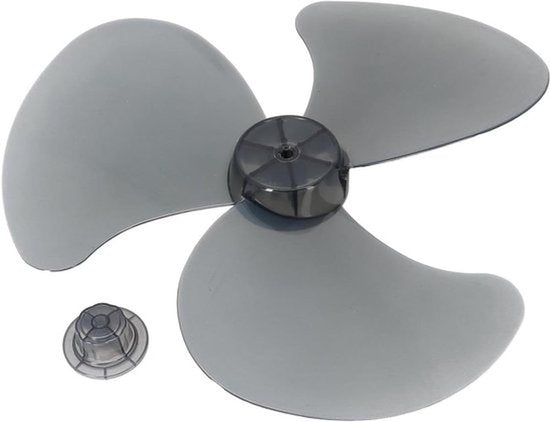 Kunststof ventilatorblad met moerafdekking voor 16 inch staande ventilator - Zwart - Onderdelen en accessoires