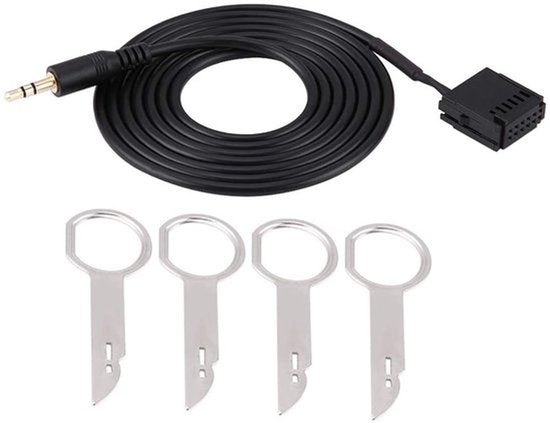Car Audio Aux Aux kabeladapter voor 6000CD met CD verwijdergereedschapsleutels voor trimmodificatie