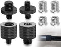 Statiefadapterset met dubbele schroefdraadconverter van 1/4 naar 3/8 inch voor veelzijdig gebruik en eenvoudige bevestiging van camera-accessoires