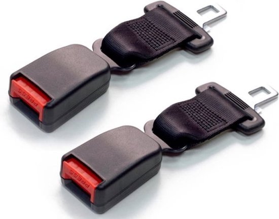 2 stuks - Gordelverlenger - Verlengstuk-Veiligheidsgordel - Autogordel - Universeel - Comfortabel - Auto - Bus - Autogordel Verlenger -lange 4 inchunisexoriginele veiligheidsgordelver lengingsgespver