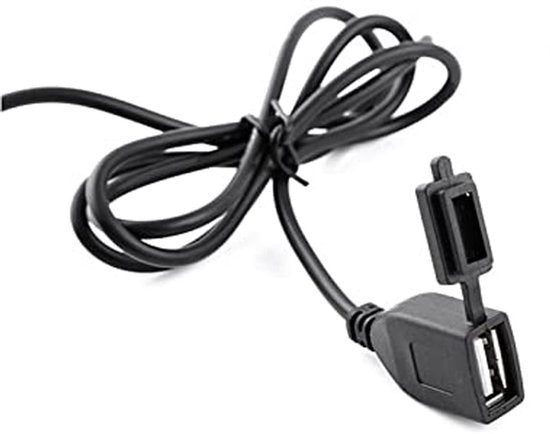 Motorfiets USB-oplader, 12V 24V naar 5V USB-oplaadkabel Motorfiets USB-oplader Waterdichte USB-voedingspoort Stopcontact Oplader voor motorfiets Smartphone GPS
