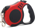 Hondenriem - Intrekbare hondenriem - Hondenriem - Met automatische flexibele riem - Draagbare hondenriem - Comfortabel buitenvest voor huisdieren - Geschikt voor honden onder de 50 katten - Rood - 5 m lang