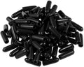 100 stuks rubberen eindkappen. 3 mm ID-ronde flexibele schroefeindkappen draadbeschermers. zwarte vinylbout waterdichteen. waterdichte waterdichteen voor schroeven. buizen. kabels. draden. enz