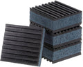 4 stuks EVA Foam Rubber Anti Vibratie Pads - [2" x 2" x 7/8"] Isolatie Rubber Pads, Anti-Slip, voor HVAC Systeem en Wasmachine, Zwart en Blauw