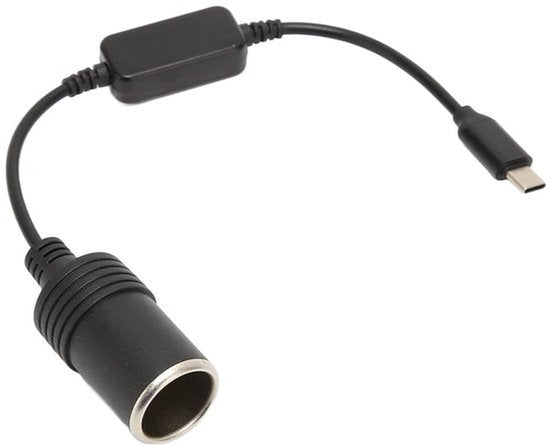 5V USB C Mannelijk Naar 12V Auto Sigarettenaansteker Voedingsadapter Converter voor Auto Elektronica Accessoires